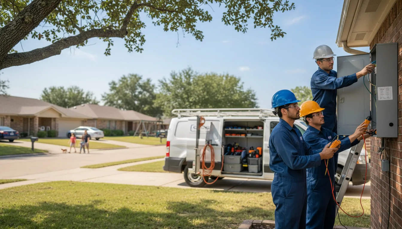 Certified electrician providing emergency electrical services in Mitchellville, IA
